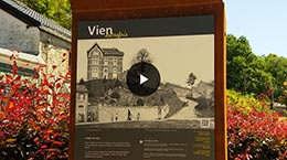 Screenshot from the Qu4tre Liège Média video report about the "Anthisnes Past" project.