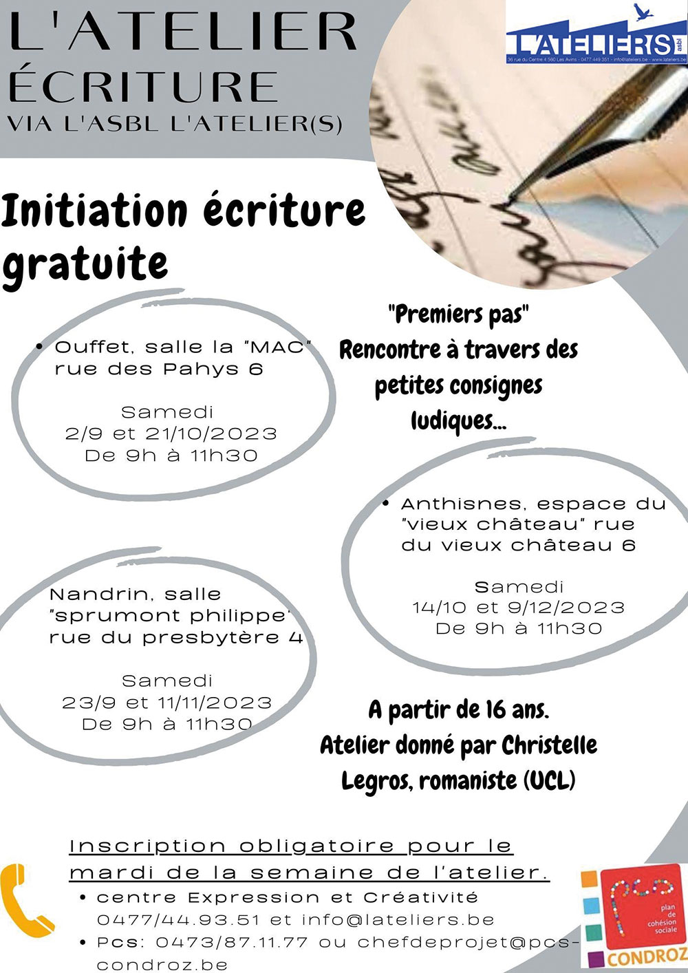 Atelier écriture