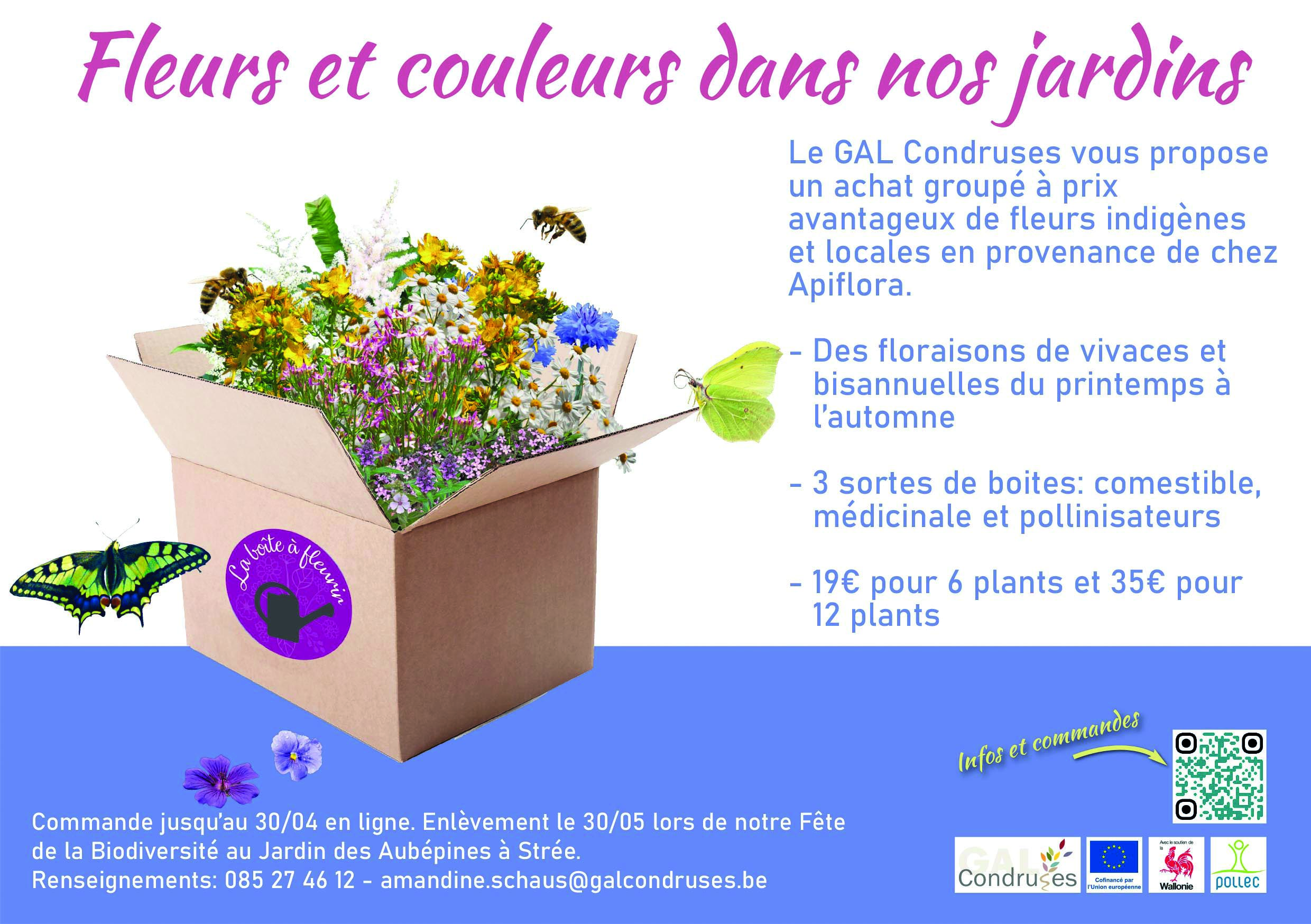 Fleurs et couleurs dans nos jardins – Boîtes à fleurir 2026