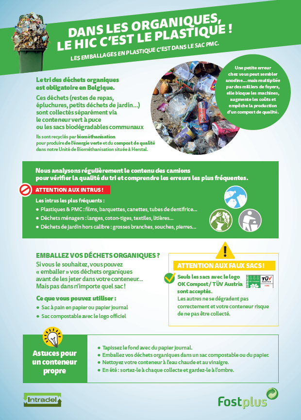 Campagne Intradel - Dans les organiques, le hic c'est le plastique !