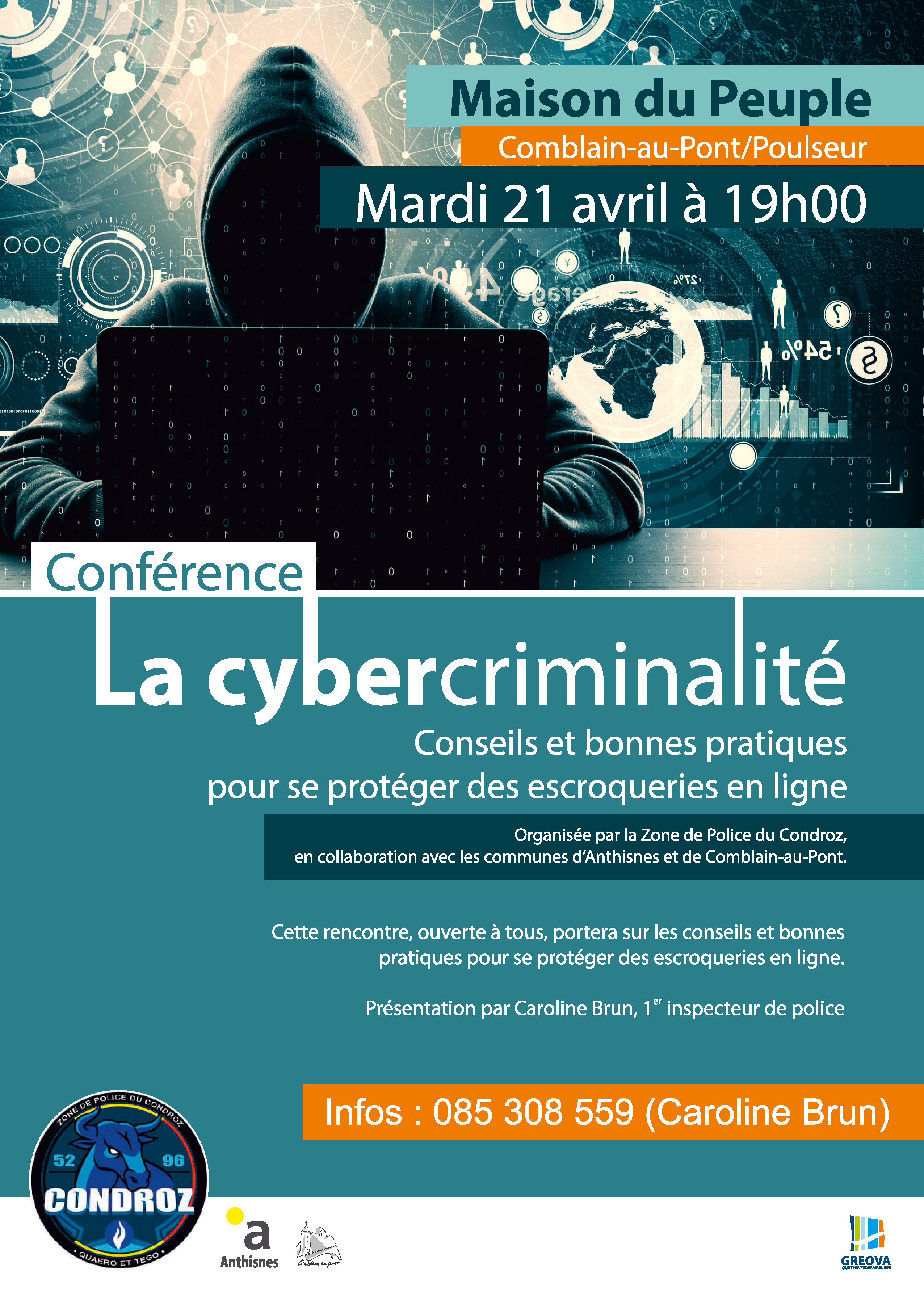 Conférence La cybercriminalité – Maison du Peuple