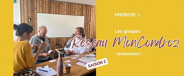Moncondroz.be : les groupes réseau repartent pour une nouvelle saison